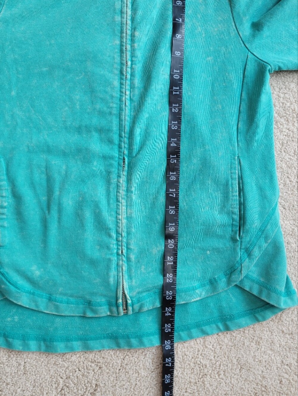 Habitat Clothes to Live In Turquoise River Wash Terry Chill Jacket Size S - Picture 9 of 11